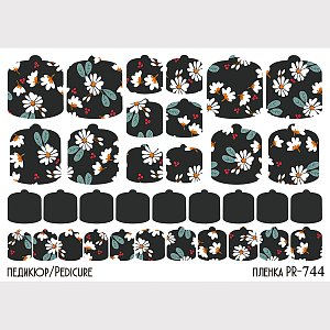 Anna Tkacheva, наклейки пленки для педикюра PR-744