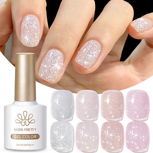 Born Pretty, Reflective Glitter Gel Polish - гель-лак светоотражающий SZ52, 10 мл