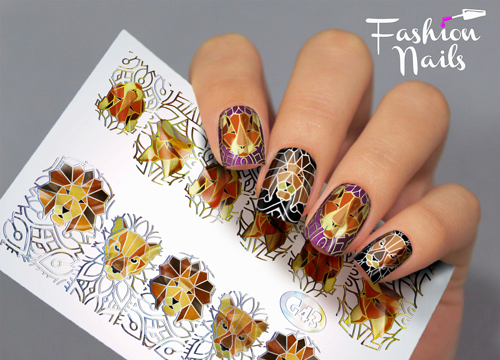 Fashion Nails, слайдер-дизайн "Galaxy" №43