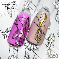 Fashion Nails, слайдер-дизайн "Galaxy" №53