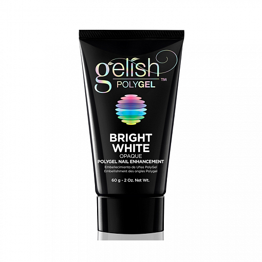 Gelish, PolyGel Bright White - полигель (ярко-белый), 60 гр