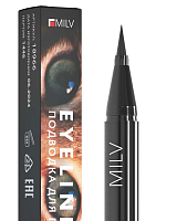Milv, подводка для глаз ультрачёрная (аппликатор фломастер), 1 мл
