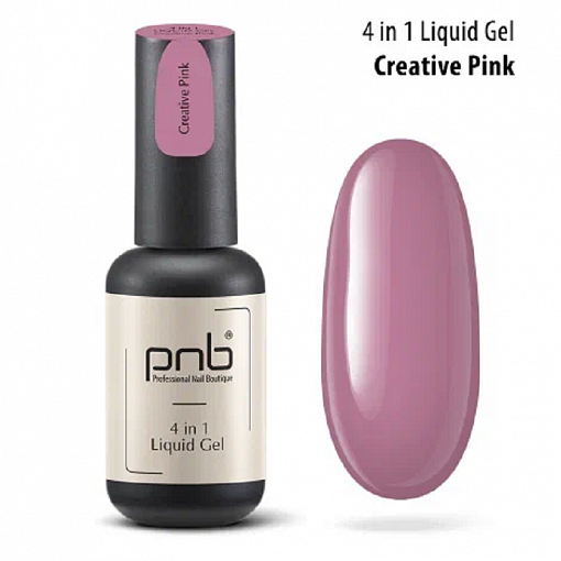 PNB, Liquid Gel - полигель-архитектор 4в1 (Creative Pink), 17 мл