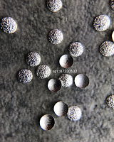 Artex, декор металлический полусферы круглые шлифованные (серебро 2 мм)