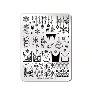 Пластина для стемпинга 10*8 см (X-021)