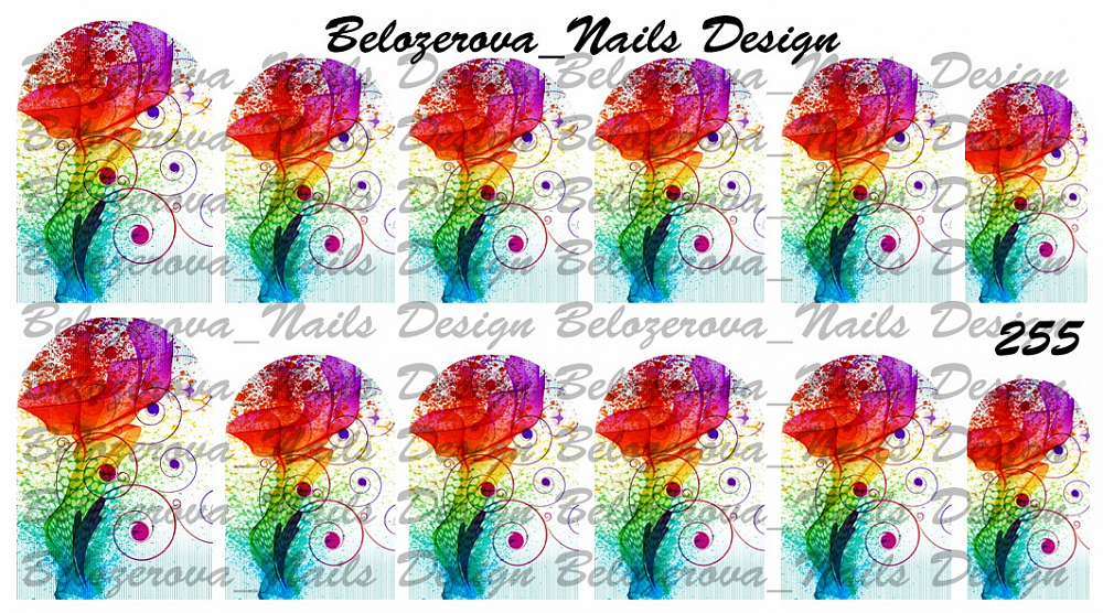 Слайдер-дизайн Belozerova Nails Design на прозрачной пленке (255)