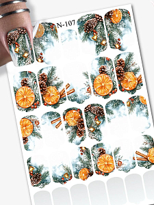 Anna Tkacheva, наклейки пленки для дизайна ногтей N-107