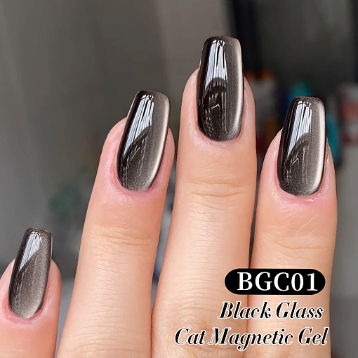 Born Pretty, Black Water Light Cat Magnetic Gel - магнитный гель-лак "кошачий глаз" BGC01, 10 мл