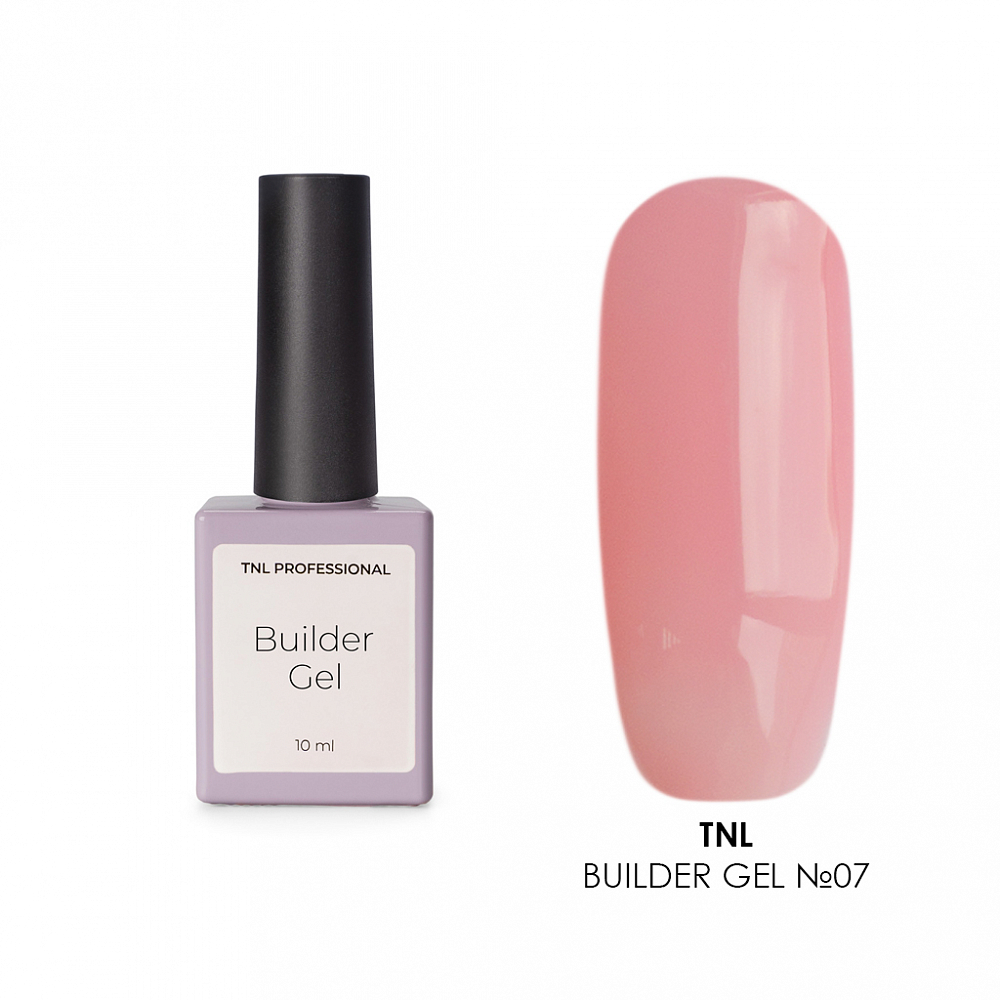 TNL, Builder Gel - моделирующий гель (камуфлирующий розовый №07), 10 мл