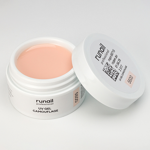 Runail, камуфлирующий УФ-гель №5500 (Ванильное утро), 15 гр