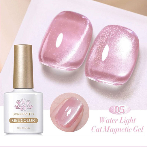 Born Pretty, Water Light Cat Magnetic Gel- магнитный гель-лак кошачий глаз WL-05, 10 мл