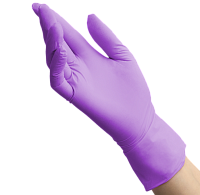 Benovy, Nitrile MultiColor - перчатки нитриловые (сиреневые, S), 50 пар