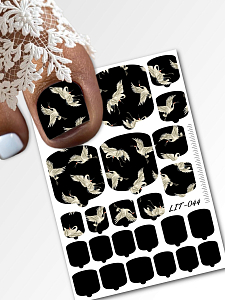 Anna Tkacheva, мини наклейки пленки для педикюра LIT-044