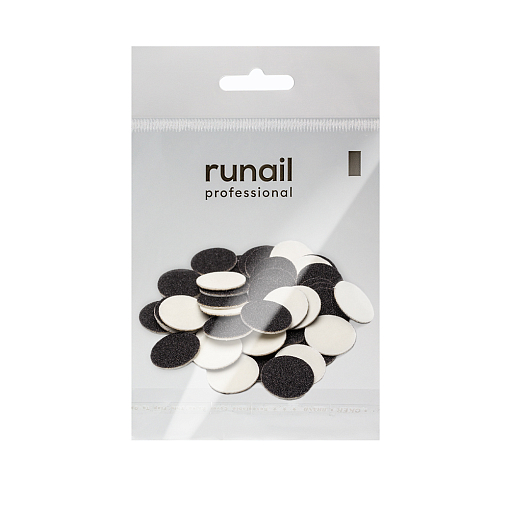 RuNail, сменные файлы на вспененной основе размер М20 мм (100 грит), 50 шт
