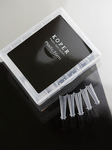 Обратные многоразовые формы для наращивания ногтей "Арочная балерина" (40614), 120 шт