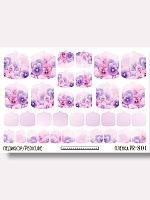Anna Tkacheva, наклейки пленки для педикюра PR-801