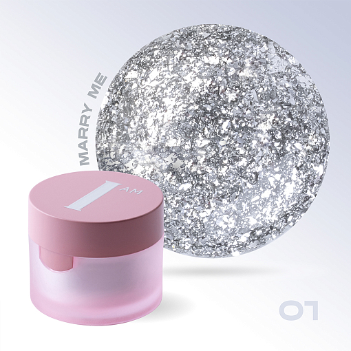 I am, гель-лак с эффектом Marry me №01, 5 мл