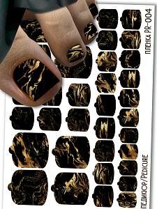 Anna Tkacheva, наклейки пленки для педикюра PR-004