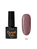TNL, Caramel Cat - гель-лак "корейская кошка" №04 (шелковый шоколад), 6 мл