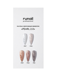 RuNail, набор №107 моделирующий УФ-гель c жемчужным эффектом PEARL 2.0 (5 оттенков по 15 гр)
