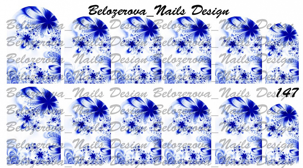 Слайдер-дизайн Belozerova Nails Design на белой пленке (147)
