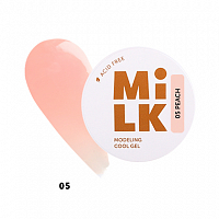 Milk, Modeling cool gel - бескислотный холодный гель для моделирования №05 (Peach), 50 гр
