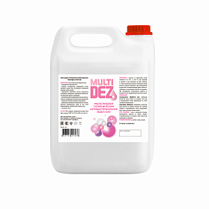 МультиДез, мыло жидкое гигиеническое с отдушкой бабл гам (пробка), 5 л
