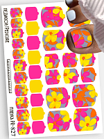 Anna Tkacheva, наклейки пленки для педикюра PR-827
