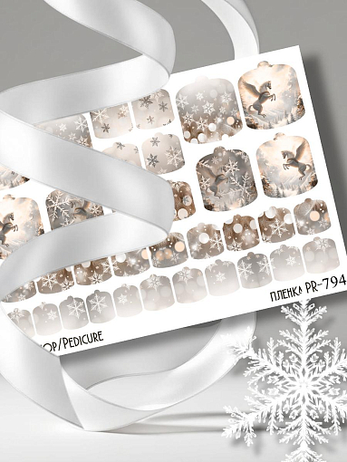 Anna Tkacheva, наклейки пленки для педикюра PR-794
