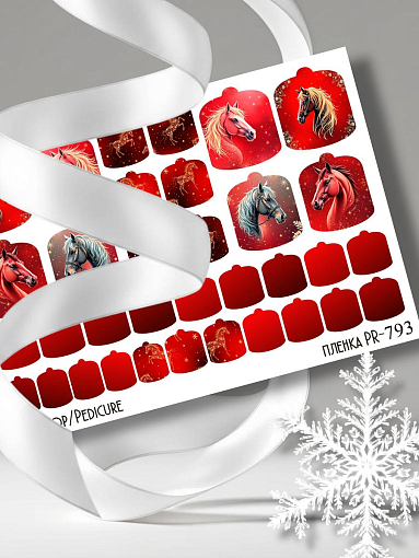 Anna Tkacheva, наклейки пленки для педикюра PR-793