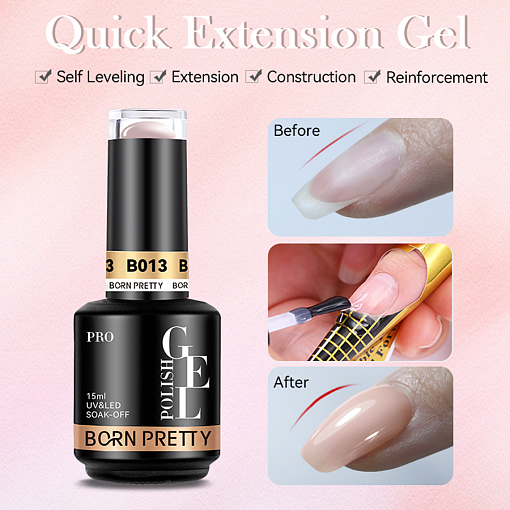Born Pretty, Quick Extension Gel - гель для скоростного наращивания B032, 15 мл