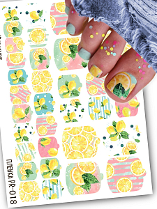 Anna Tkacheva, наклейки пленки для педикюра PR-018