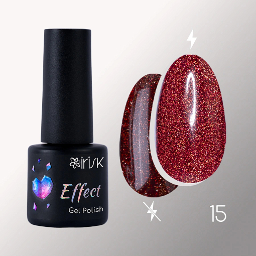 Irisk, Effect Gel Polish Reflective - светоотражающий гель-лак с эффектом №15, 5 мл