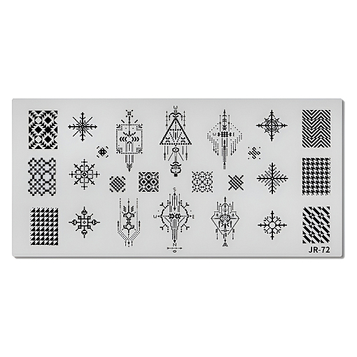 Барбарис, пластина для стемпинга 12*6 см JR072