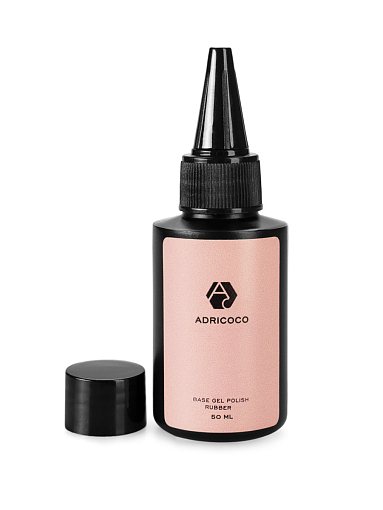 Adricoco, набор №93 топ для гель-лака Super Top, каучуковая база для гель-лака Rubber Base, 2х50 мл