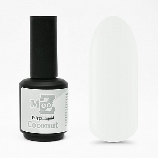 Mooz, Polygel liquid - жидкий полигель (Coconut), 16 мл
