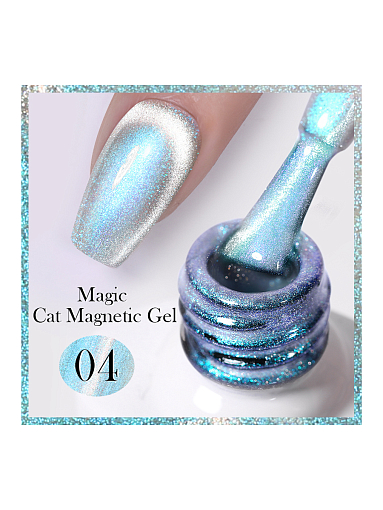 Born Pretty, Light Chaser Cat Magnetic Gel - светоотражающий магнитный гель-лак №04, 10 мл