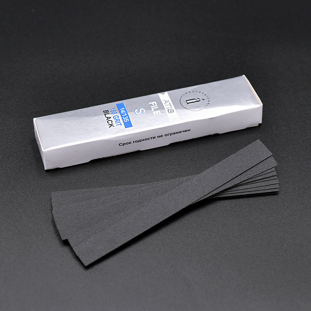 Atis, сменные файлы для пилки-основы S 14/135 мм (Black, 180 грит), 50 шт Atis, сменные файлы для пилки-основы S 14/135 мм (Black, 180 грит), 50 шт