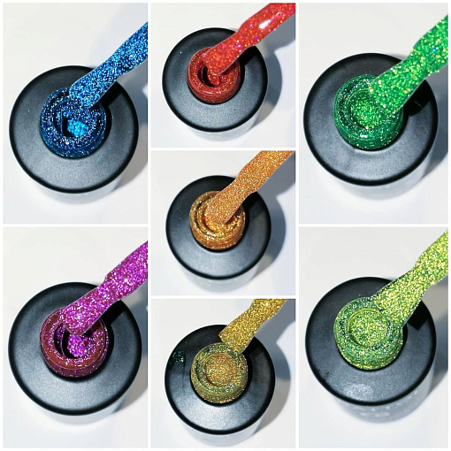 УЦЕНКА, Grattol, Color Gel Polish - светоотражающий гель-лак "Bright Neon" (№07), 9мл