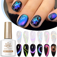 Born Pretty, White Light Cat Magnetic Gel - магнитный гель-лак "кошачий глаз" MY384, 10 мл