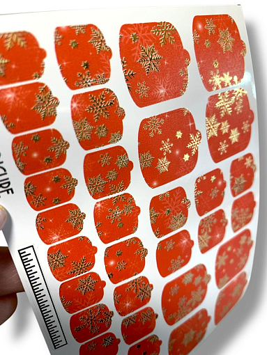 Anna Tkacheva, наклейки пленки для педикюра с фольгой VIP-068