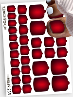 Anna Tkacheva, наклейки пленки для педикюра PR-233