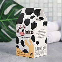 Beauty Fox, соль в коробке молоко "MOLOKO" с медовым ароматом, 500 гр