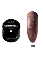 TNL, Charmel - жесткий гель для наращивания с шиммером №08, 15 мл
