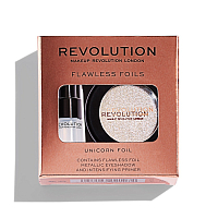 Makeup Revolution, Flawless Foils - тени и праймер (Unicorn Foil)