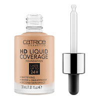 Catrice, HD Liquid Coverage Foundation - тональная основа (040 Warm Beige темно-беж.), 30 мл