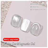 Born Pretty, White Cat Magnetic Gel - магнитный гель-лак "кошачий глаз", 10 мл