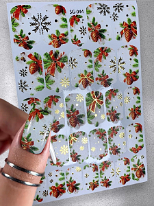 Anna Tkacheva, фольгированные наклейки пленки для дизайна ногтей SG-044