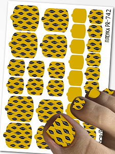 Anna Tkacheva, наклейки пленки для педикюра PR-742