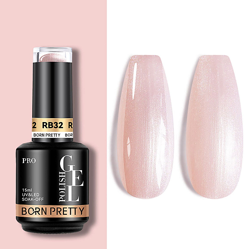 Born Pretty, Quick Extension Gel - базовое каучуковое покрытие RB32, 15 мл